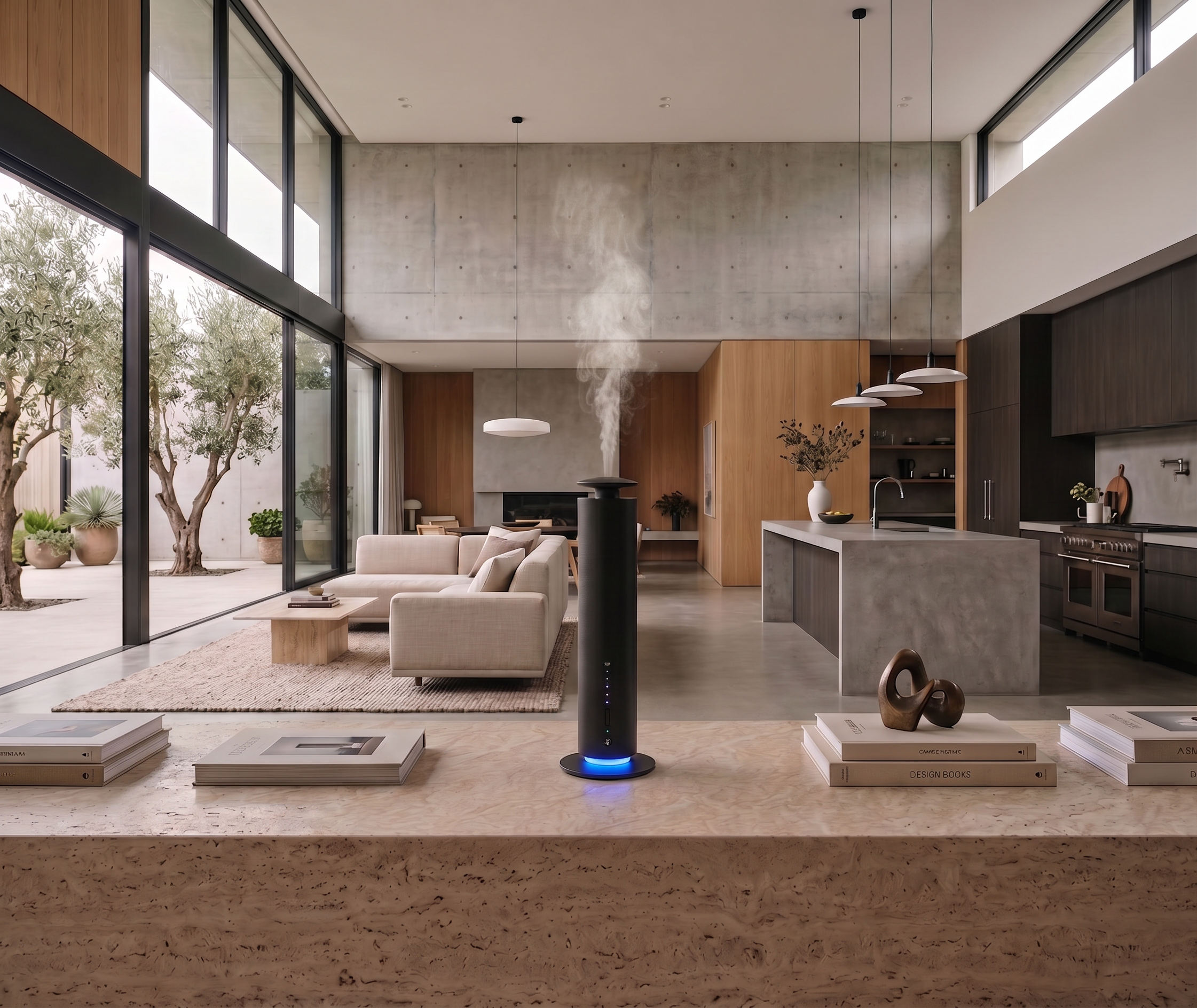 Solaura diffuser in living space