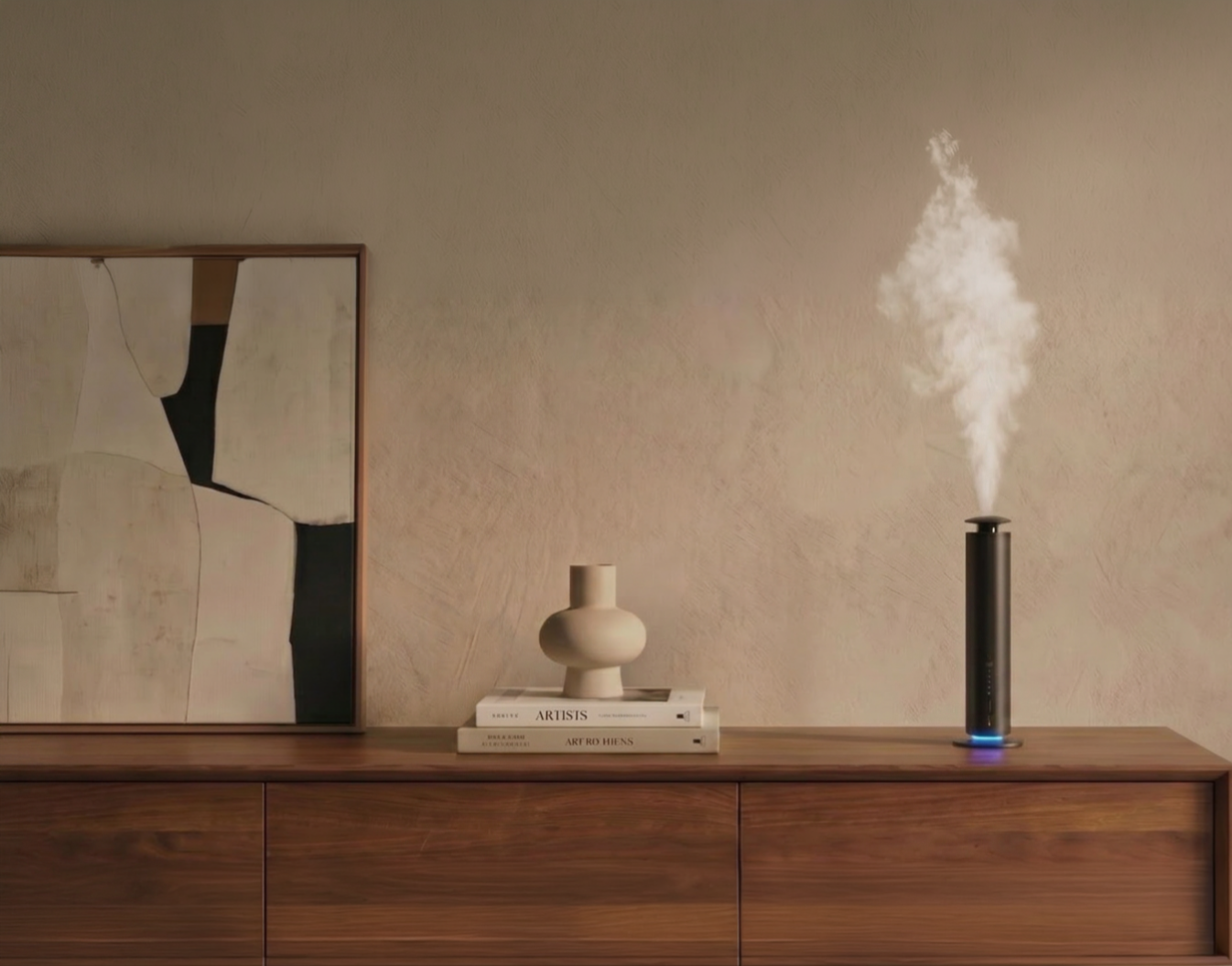 Solaura diffuser on a counter